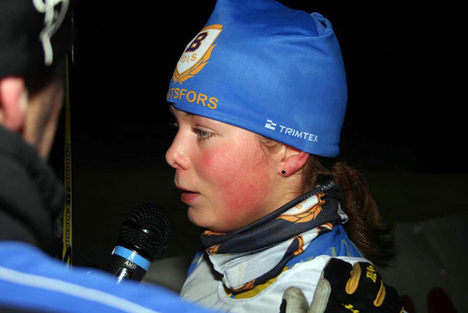 I yngsta damklassen fick vi idag se en ny men van segrarinna genom Madeleine Thorn  Foto: STIG LINDBERG