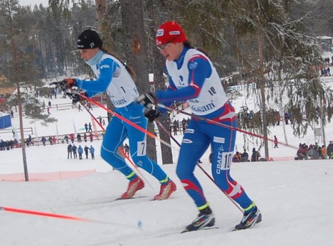 Eva och Ingrid gjorde båda upphämtningar i dagens jaktstart. Eva var den som drog längst och slutade på en fin fjärde plats i Baltic Tour