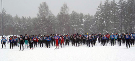 STARTEN har just gått för Rallarloppet 2010. Foto: ESKIL LAAGO STARTEN har just gått för Rallarloppet 2010. Foto: ESKIL LAAGO