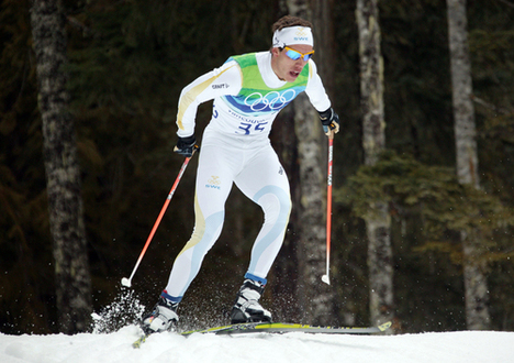MARCUS HELLNER blev olympisk mästare i jaktstart men är negativ till distansen. Foto: KJELL-ERIK KRISTIANSEN