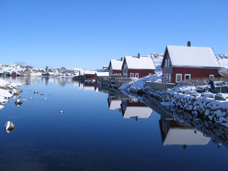 Hytter ved auglend. Foto: Sem Hadland Hytter ved auglend. Foto: Sem Hadland