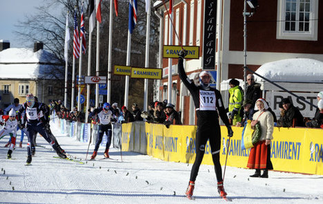 Ole-Marius Bach, Norge vinner SkejtVasan före Åsarnas Mats Larsson. Foto: Nisse Schmidt Ole-Marius Bach, Norge vinner SkejtVasan före Åsarnas Mats Larsson.