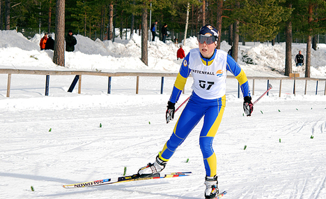 Madeleine Thorn vann JSM:s distans och var fyra i sprinten. Foto: David Boström