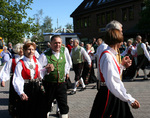 Folkedans på torget i Egersund