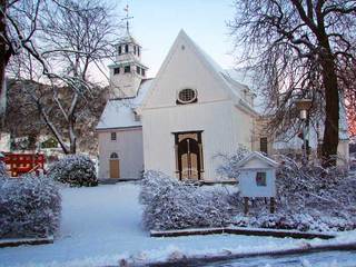 Egersund kirke om vinteren Egersund kirke om vinteren