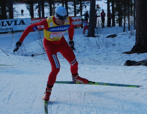 Petter Northug trivs bra i Falun och hade kontroll på fältet även om han hade många framför sig in för spurten. Foto: Maria Rydqvist Petter Northug trivs bra i Falun och hade kontroll på fältet även om han hade många framför sig in för spurten. Foto: Maria Rydqvist