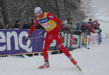 Det blev en ny överlägsen seger för norge i herrloppet. Petter Northug kunde ta det lungt på slutet och vann enkelt före fransmannen Maurice Manificat.