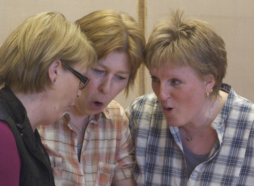 Revykurs m Wanja Balstad: Trude,Sissel og Elisabeth: øvelse 3-hodet troll