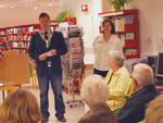 Ordføreren på biblioteket