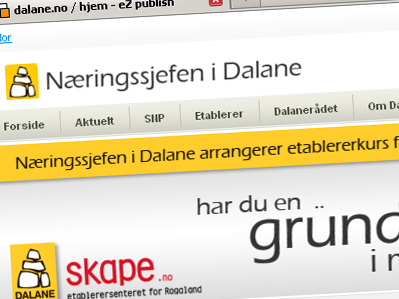 N&aelig;ringssjefen i Dalane. Webside