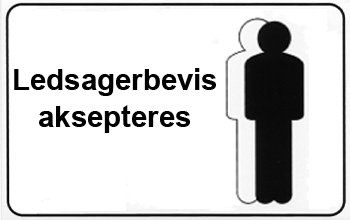 Ledsagerbevis aksepteres