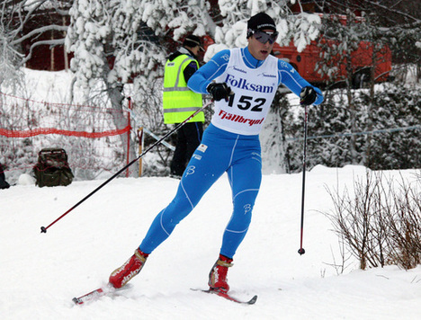 ANTON LINDBLAD vann herrarnas distanslopp i Sverige-cupen i Åsarna under söndagen. Foto: MOA MOLANDER KRISTIANSEN
