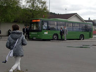 Bussholdeplassen i sentrum