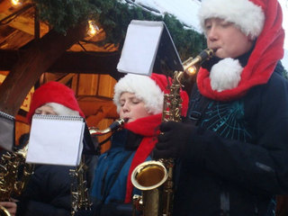Egersund skolekorps spiller på julebyen Egersund skolekorps spiller på julebyen