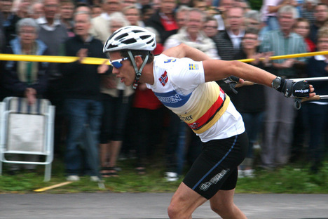 Marcus Hellner inför storpublik i Sunne förra året. FOTO: Per Frost.