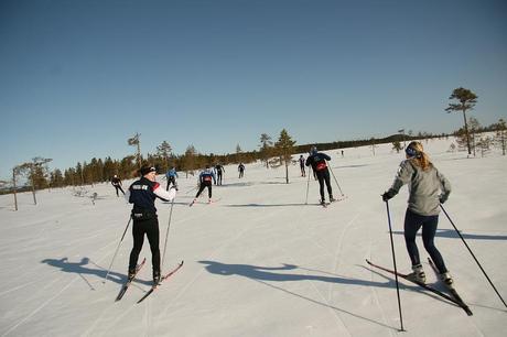 Skarskidåkning om våren, snart ett minne blott? Foto: Per Frost