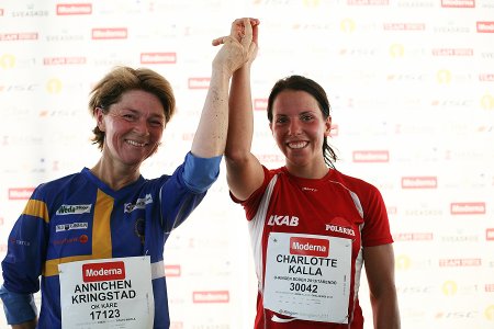 Annichen Kringstad och Charlotte Kalla, två idrottsdrottningar av sin tid. Foto: Jonatan Bylars/ Oringen.se Annichen Kringstad och Charlotte Kalla, två idrottsdrottningar av sin tid. Foto: Jonatan Bylars/ Oringen.se