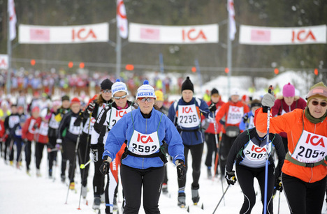 Start i Tjejvasan. Foto: Ulf Palm/Vasaloppet Start i Tjejvasan. Foto: Ulf Palm/Vasaloppet