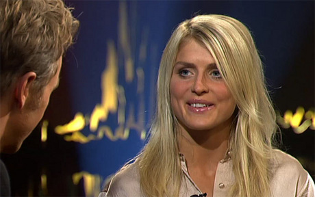 Therese Johaug gästade Skavlan. Foto: SVT