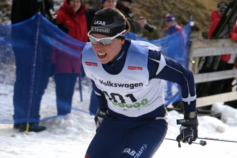 Charlotte Kalla får chansen att ta revansch på Magdalena Pajala från SM-sprinten 2010. FOTO: Per Frost. Charlotte Kalla får chansen att ta revansch på Magdalena Pajala från SM-sprinten 2010. FOTO: Per Frost.