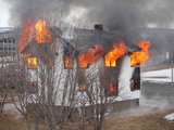 Bildet er fra en brannøvelse i 2010, Bersvendsengården
