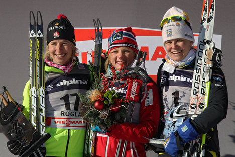 Chandra Crawfoord, Maiken Caspersen Falla och Ida Ingemarsdotter. Foto: NordicFocus Chandra Crawfoord, Maiken Caspersen Falla och Ida Ingemarsdotter. Foto: NordicFocus