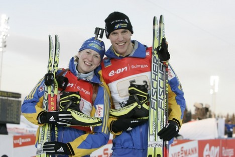 Helena Ekholm och Björn Ferry. Foto: NordicFocus/Arkiv Helena Ekholm och Björn Ferry. Foto: NordicFocus/Arkiv