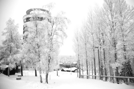 Östersund i vinterskrud. Foto: Camp Södergren Östersund i vinterskrud. Foto: Camp Södergren