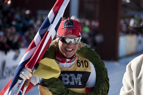 Vibeke Skofterud vann Vasaloppet. Foto: Martin Fryklund