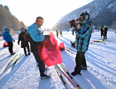 Före start i ett Ski Classics-lopp. Foto: NordicFocus