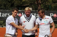 Marcus Hellner, Boris Becker och Petter Northug. Foto: Pokerstars.se