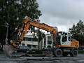 Gravemaskin i sentrum