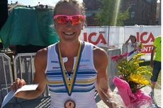 Linn Sömskar tog bronset när rullskidvärldscupen i Sollefteå inleddes med sprint på fredagen. FOTO: Martin Eckervad. Linn Sömskar tog bronset när rullskidvärldscupen i Sollefteå inleddes med sprint på fredagen. FOTO: Martin Eckervad.