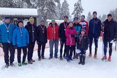 Glada åkare i de tre topplagen i Grönklittstafetten. FOTO: Orsa SK. Glada åkare i de tre topplagen i Grönklittstafetten. FOTO: Orsa SK.