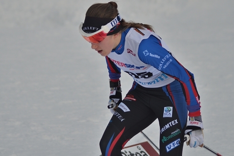 Ebba Andersson har tagit sig från VM i Lahtis till JSM i Kalix där hon förstås är storfavorit. FOTO: Johan Trygg/Längd.se. Ebba Andersson har tagit sig från VM i Lahtis till JSM i Kalix där hon förstås är storfavorit. FOTO: Johan Trygg/Längd.se.