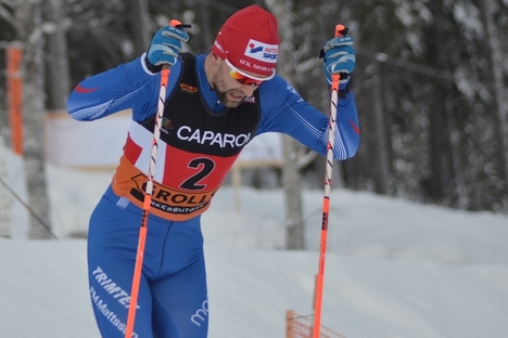 David Frisk soloåkte till seger i Västgötaloppet. Här är David under SM i Piteå. FOTO: Johan Trygg/Längd.se David Frisk soloåkte till seger i Västgötaloppet. Här är David under SM i Piteå. FOTO: Johan Trygg/Längd.se