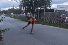 Fina förhållanden under SM-tävlingarna på rullskidor på Gotland. FOTO: Svenska Skidförbundet. Fina förhållanden under SM-tävlingarna på rullskidor på Gotland. FOTO: Svenska Skidförbundet.
