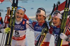 Det planeras för en svensk-norsk skidtour 2020 - med start i Skottland. Bilden från VM-sprinten i Falun med Stina Nilsson, Marit Björgen och Maiken Caspersen Falla. FOTO: Johan Trygg/Längd.se. Det planeras för en svensk-norsk skidtour 2020 - med start i Skottland. Bilden från VM-sprinten i Falun med Stina Nilsson, Marit Björgen och Maiken Caspersen Falla. FOTO: Johan Trygg/Längd.se.