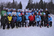Glatt gäng deltagare på Optima Ski:s läger i Vålådalen i december 2015. FOTO: Johan Trygg/Längd.se. Glatt gäng deltagare på Optima Ski:s läger i Vålådalen i december 2015. FOTO: Johan Trygg/Längd.se.