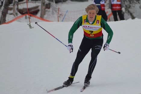 Axel Aflodal, Sundbybergs IK, tog hem sprinten i H 17-20 i Bruksvallarna. FOTO: Johan Trygg/Längd.se. Axel Aflodal, Sundbybergs IK, tog hem sprinten i H 17-20 i Bruksvallarna. FOTO: Johan Trygg/Längd.se.