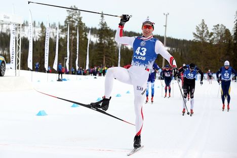 Anders Svanebo har verkligen vårform och körde hem NSD Classic i Gällivare idag. FOTO: Michael Renström, Imega Promotion. Anders Svanebo har verkligen vårform och körde hem NSD Classic i Gällivare idag. FOTO: Michael Renström, Imega Promotion.