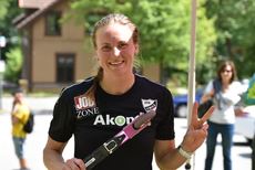 Linn Sömskar slutade tvåa på fredagskvällens rullskidsprint i Trondheim. FOTO: Rolf Zetterberg. Linn Sömskar slutade tvåa på fredagskvällens rullskidsprint i Trondheim. FOTO: Rolf Zetterberg.