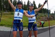 Linn Sömskar och Maja Dahlqvist avslutade Sveriges succé-VM på rullskidor med guld i sprintstafetten. FOTO: Svenska Skidförbundet. Linn Sömskar och Maja Dahlqvist avslutade Sveriges succé-VM på rullskidor med guld i sprintstafetten. FOTO: Svenska Skidförbundet.