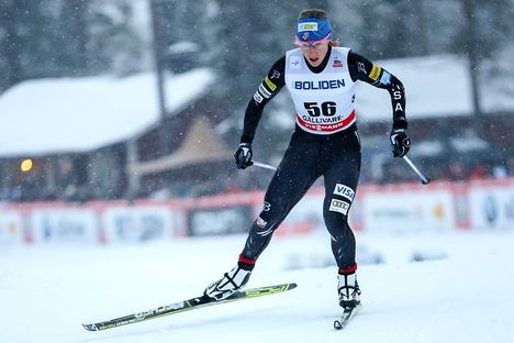 Bronsmedaljören från sprinten Lahtis-VM, Kikkan Randall, kommer till Gällivarepremiären och utmanar Stina Nilsson och Hanna Falk och de andra svenska tjejerna. FOTO: Yngve Johansson, Imega Promotion. Bronsmedaljören från sprinten Lahtis-VM, Kikkan Randall, kommer till Gällivarepremiären och utmanar Stina Nilsson och Hanna Falk och de andra svenska tjejerna. FOTO: Yngve Johansson, Imega Promotion.