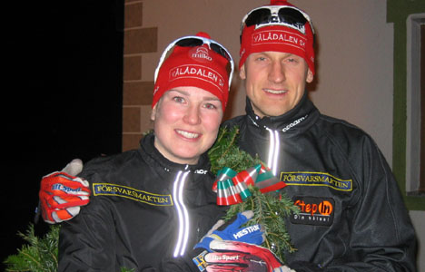 Jenny Hansson och Jerry Ahrlin - foto: Leif Holmblad, vålådalen