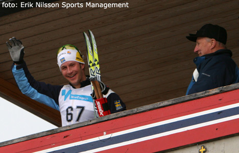 Anders Södergren och kung Harald - foto: Erik Nilsson Sports Management