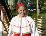 ANNA HAAG i Orsa-dräkt vid O-ringen. Foto: KJELL-ERIK KRISTIANSEN