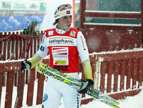 CHARLOTTE KALLA missar Tour de Ski. Foto: KJELL-ERIK KRISTIANSEN