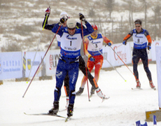 ANDERS HÖGBERG vinner etapp 1 i Kina. Foto: www.nordicways.com