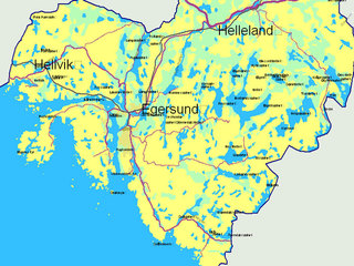 Kart over Eigersund kommune Kart over Eigersund kommune
